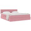 vidaXL Cama com Armazenamento com colch&atilde;o Rosa 160 x 200 cm Veludo