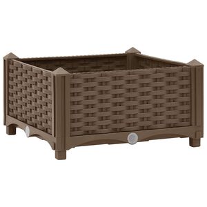 vidaXL Canteiro elevado 40x40x23 cm polipropileno