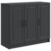 vidaXL Buffet Preto 89 x 34,5 x 77 cm Derivados de Madeira