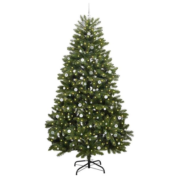 vidaXL &Aacute;rvore de Natal Artificial Verde 300 cm PVC e Metal