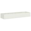 vidaXL Vaso/floreira 280x80x40 cm a&ccedil;o branco