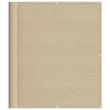vidaXL Tela de varanda 120x1000 cm 100% poli&eacute;ster oxford bege