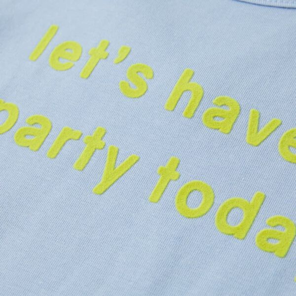 T-shirt para crian&ccedil;a azul 140