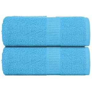 vidaXL Toalhas de rosto FROGN 2 pe&ccedil;as Turquesa 30x30 cm 360 g/m&sup2;