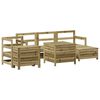 vidaXL 7 pcs conjunto sof&aacute;s jardim madeira de pinho impregnada