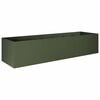 vidaXL Vaso de Jardim Verde-Azeitona 280 x 80 x 60 cm