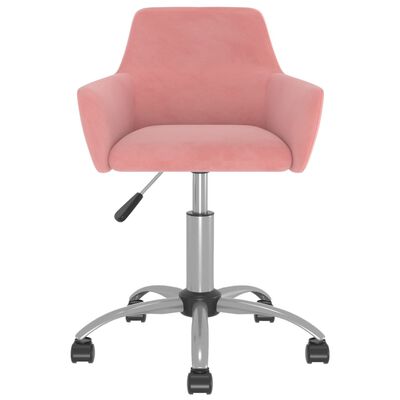 vidaXL Cadeira de escritório giratória veludo rosa