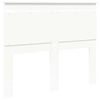 vidaXL Cabeceira com cabeceira Branco 135 cm Madeira processada
