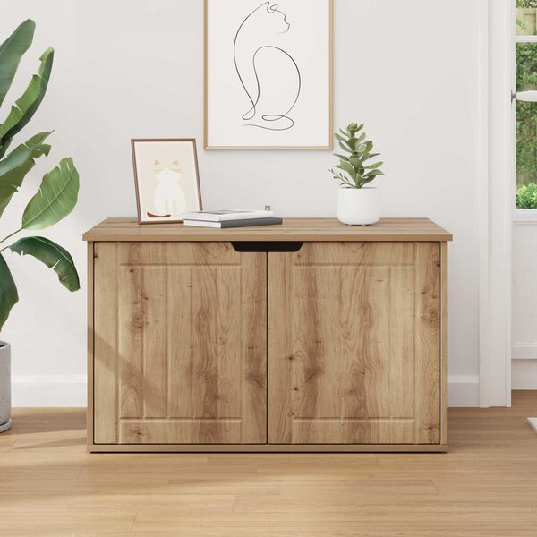 vidaXL Casa para Gatos Carvalho Artesanal 85 x 55 x 50,5 cm