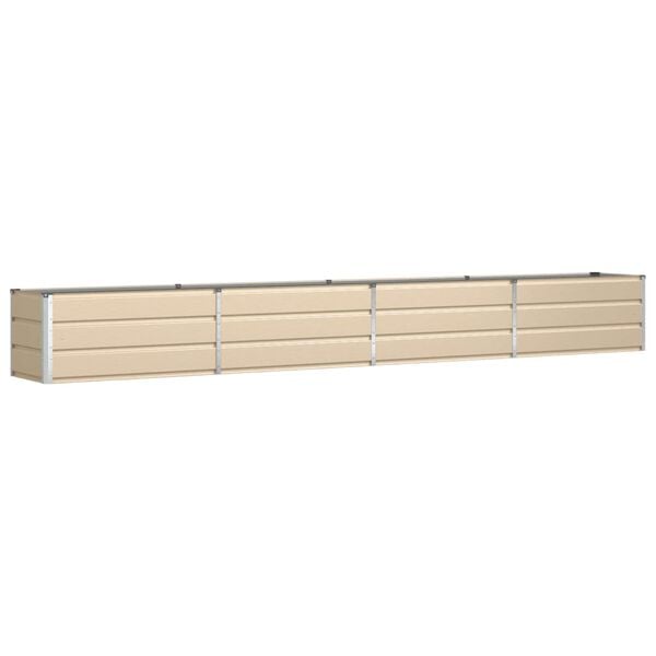 vidaXL Floreira Ivory 480 x 50 x 45 cm A&ccedil;o Galvanizado