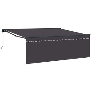 vidaXL Estrutura de Toldo Amarelo e Branco 350 x 250 cm