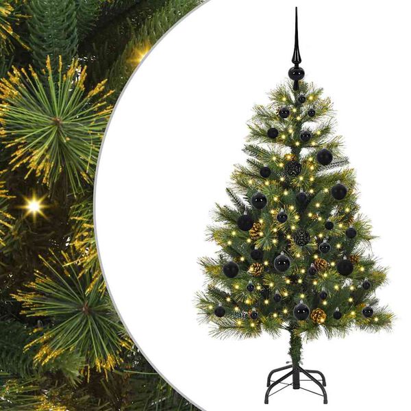 vidaXL &Aacute;rvore de Natal Artificial Articulada com Cones Verde 120 cm
