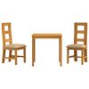 vidaXL Conjunto de sala de jantar 3 unid. Bege