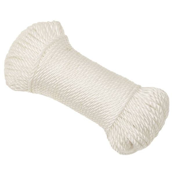 vidaXL Corda de trabalho 8 mm 500 m polipropileno branco