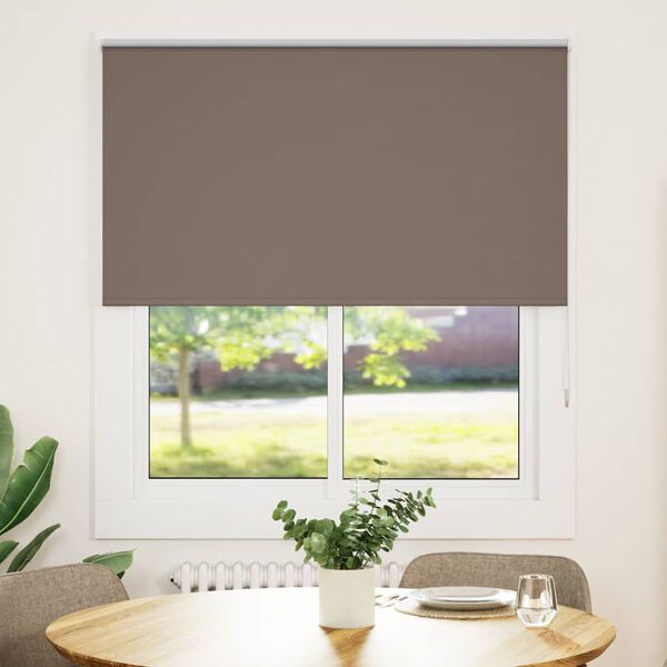vidaXL Persiana de enrolar 120x150 cm largura tecido 116,6cm poli&eacute;ster