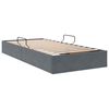 vidaXL Cama com Armazenamento Cinza Escuro 90 x 190 cm Veludo