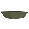 vidaXL Vaso de Jardim 5 pcs Verde Oliva 50 x 50 x 15 cm