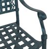 vidaXL Conjunto de Mesa de Jardim 3 pcs Verde Alum&iacute;nio Fundido