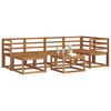 vidaXL Conjunto de Sof&aacute;s para Exterior 7 pcs Natural