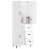 vidaXL Arm&aacute;rio alto 69,5x34x180 cm derivados de madeira branco