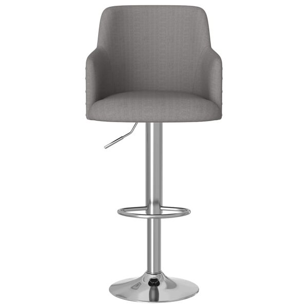 vidaXL Bancos de bar 2 pcs tecido cinzento-escuro