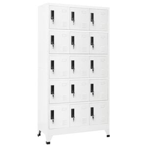vidaXL Cacifo 90x40x180 cm a&ccedil;o branco