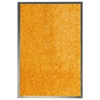 vidaXL Tapete de porta lavável 40x60 cm laranja