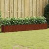 vidaXL Canteiro elevado de jardim 280x40x40 cm a&ccedil;o corten