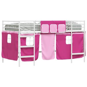 vidaXL Branco e Rosa 100 x 201 cm