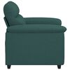 vidaXL Poltrona 100x81x84 cm tecido verde-escuro