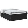 vidaXL Estrutura de cama 140x200 cm derivados de madeira preto