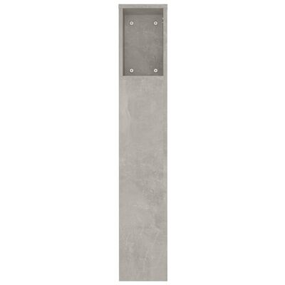vidaXL Armário de cabeceira 180x18,5x104,5 cm cinzento de betão