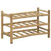 vidaXL Escorredor de Vinho Natural 57 x 29,5 x 36 cm Bambu