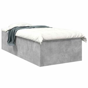 vidaXL Estrado de cama Cinzento Cimento 80 x 200 cm