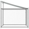 vidaXL Jaula para c&atilde;o com telhado/porta 2x2x2 m a&ccedil;o galvanizado cinza