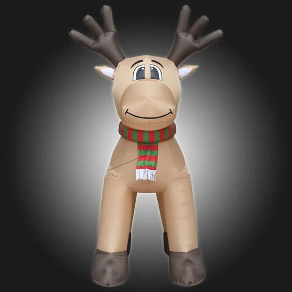 vidaXL Rena de Natal insufl&aacute;vel LED IP44 500 cm XXL