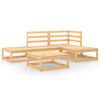 vidaXL 5 pcs conjunto lounge de jardim pinho maci&ccedil;o