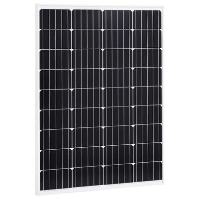 vidaXL Painéis solares 2pcs 100W al. monocristalino/vidro de segurança