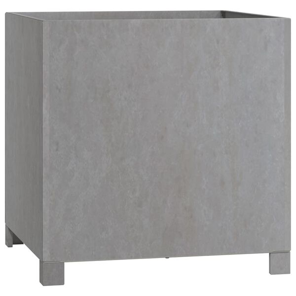 vidaXL Vaso/floreira c/ pernas 2 pcs 50x50x50cm a&ccedil;o corten enferrujado