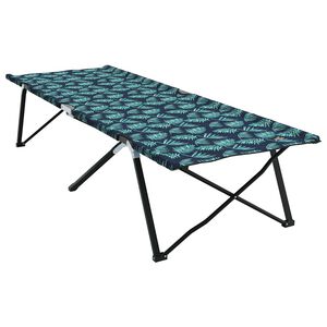 vidaXL Cama de Camping Dobr&aacute;vel Floresta 206 x 76 x 74 cm Oxford e A&ccedil;o
