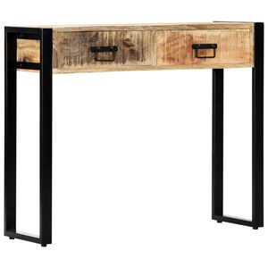 vidaXL Mesa consola 90x30x75 cm madeira de mangueira maci&ccedil;a
