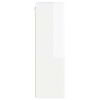 vidaXL Armário de TV de Parede Branco Brilhante 59,5 x 31 x 100 cm
