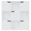 vidaXL Estante 88,5x27,5x88 cm contraplacado branco