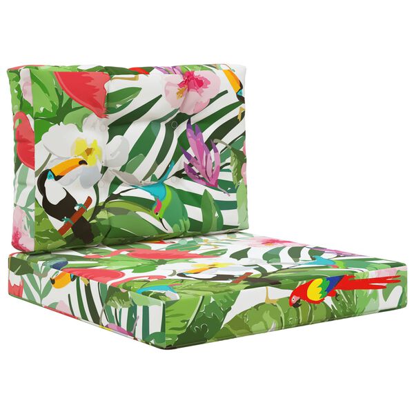 vidaXL Almofada para Sof&aacute; Externo 2 pcs colorido Poli&eacute;ster