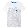 vidaXL T-shirt infantil cor cru 104