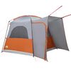 vidaXL Tenda de campismo p/ 4 pessoas impermeável cinzento/laranja