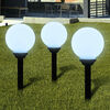 vidaXL Candeeiros de exterior 3 pcs LED 20 cm com estacas de enterrar