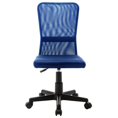 vidaXL Cadeira de escritório 44x52x100 cm tecido de malha azul