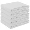 vidaXL Toalha de Mesa 5 unid. Retangular Branco 140 x 260 cm Poli&eacute;ster