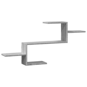 vidaXL Prateleira parede 104x15x49cm derivados madeira cinzento sonoma